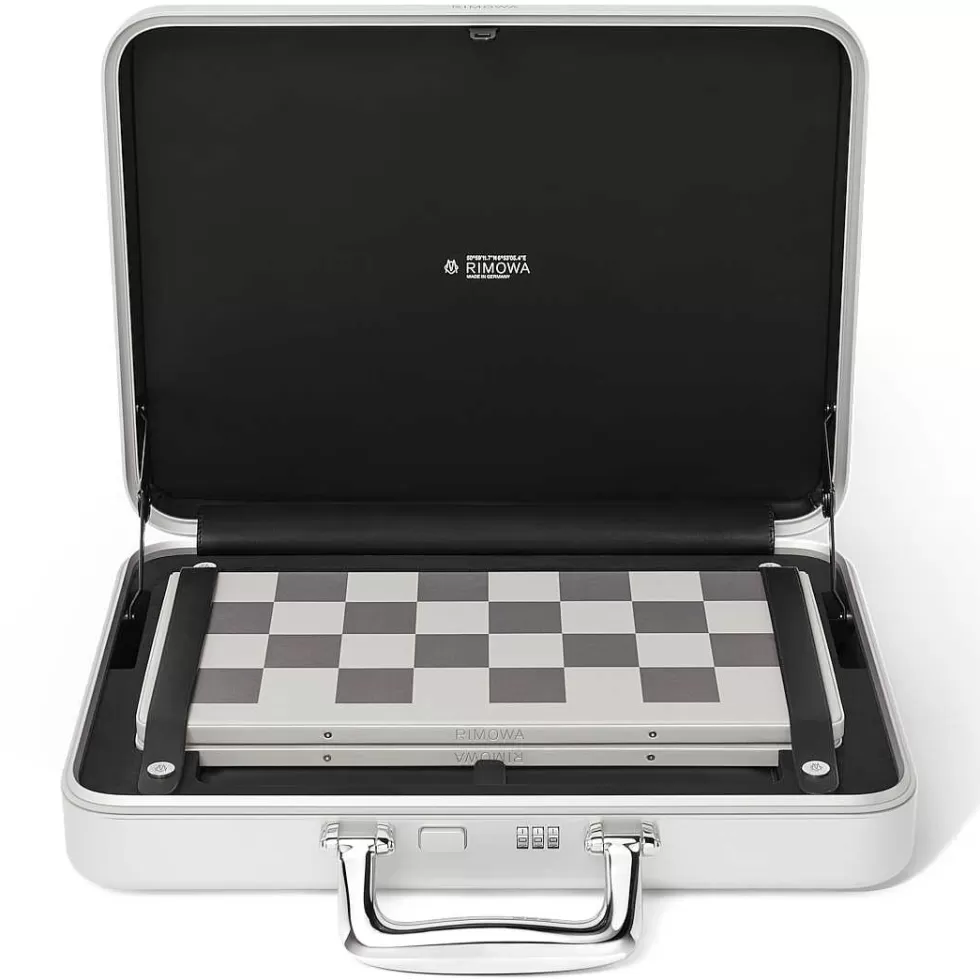 RIMOWA Silver Luggage^Attache - Aluminium Chess