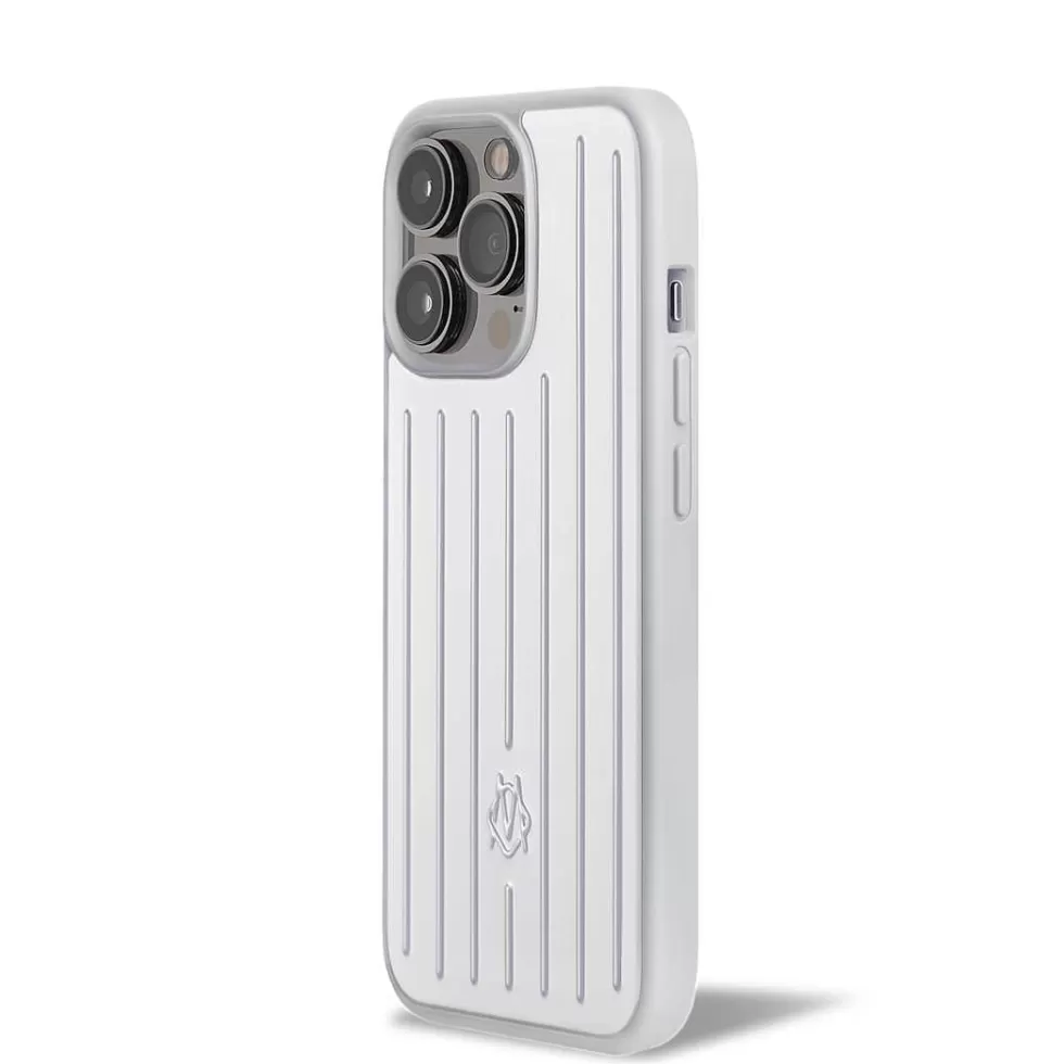 RIMOWA Silver Luggage^Tech Accessories - Aluminium Silver Case For Iphone 13 Pro