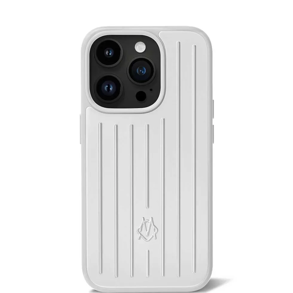 RIMOWA Silver Luggage^Tech Accessories - Aluminium Silver Case For Iphone 15 Pro
